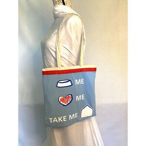 Pet Adoption Lined Tote Bag Feed Me, Love Me, Take Me Home NEW Handcrafted
